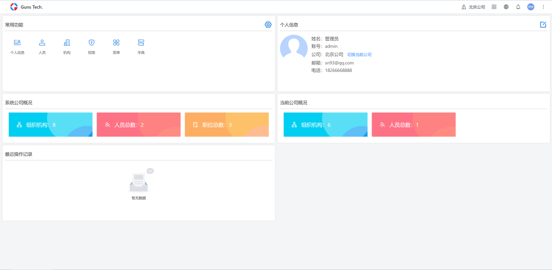ovzcn20260528-43 一款开源的JAVA后台模版系统,集用户、角色、机构、SQL 监控等 20+ 常用模块,永久免费、可商用!